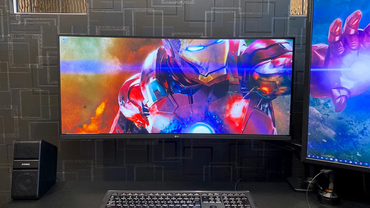 【プレイ時間短】LG ゲーミング モニター 湾曲 34インチ 34GL750-B 34